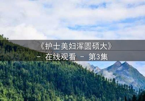 《护士美妇浑圆硕大》- 在线观看 - 第3集